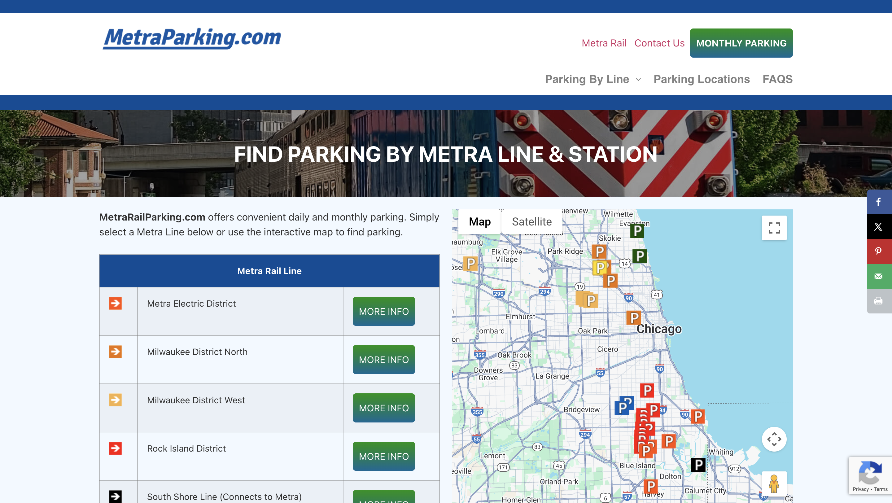 Metra Parking